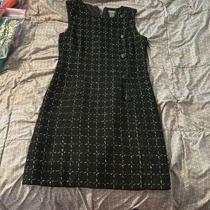 Ann Taylor black white dress
